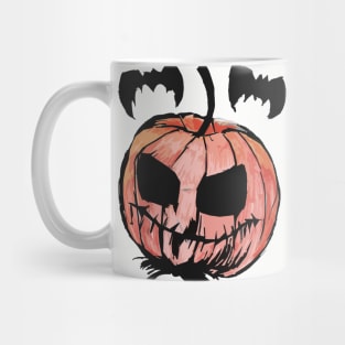 Pumpkin King Black Outline Mug